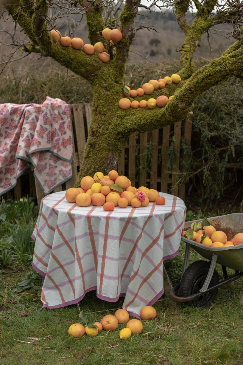 TABLE CHÉRIE mint gingham