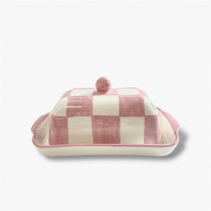 BUTTERCUP pink checkeboard