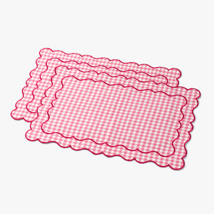 NINO red & pink set of 2 placemats