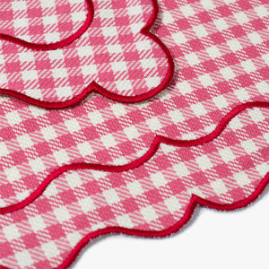 NINO red & pink set of 2 placemats