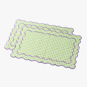 NINO lime & lilac set of 2 placemats
